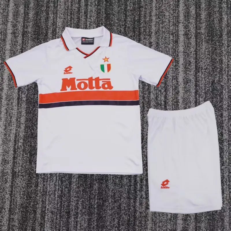 Camiseta AC Milan 1993/94 Away Retro Blanco Niño Kit