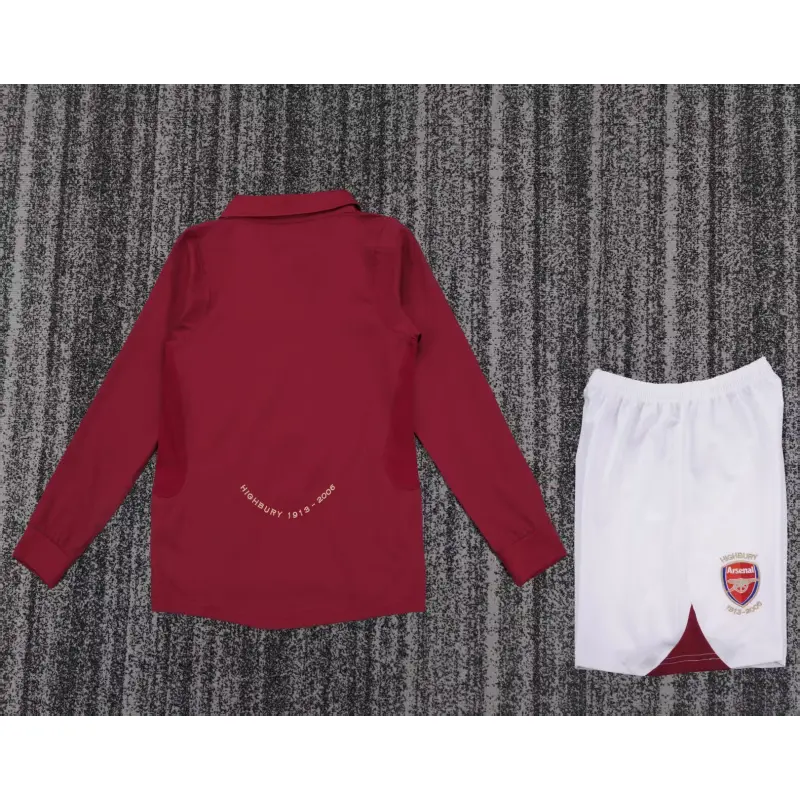 Camiseta Arsenal 2005/06 Home Retro ML Rojo Niño Kit