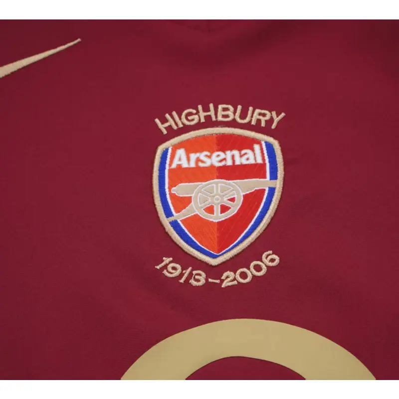 Camiseta Arsenal 2005/06 Home Retro ML Rojo Niño Kit