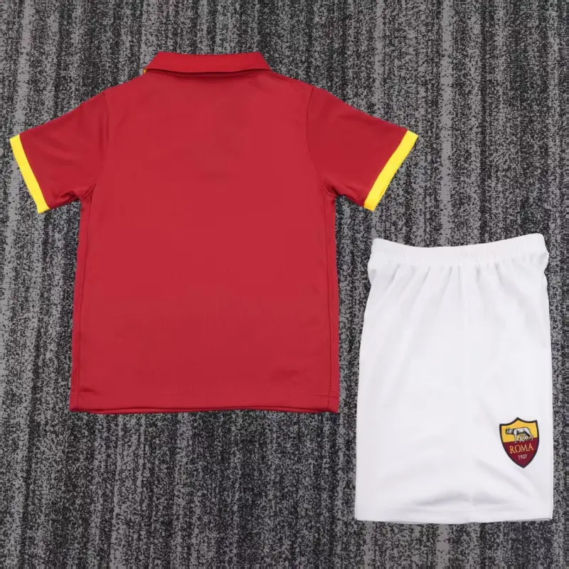 Camiseta AS Roma 2014/15 Home Retro Rojo Niño Kit