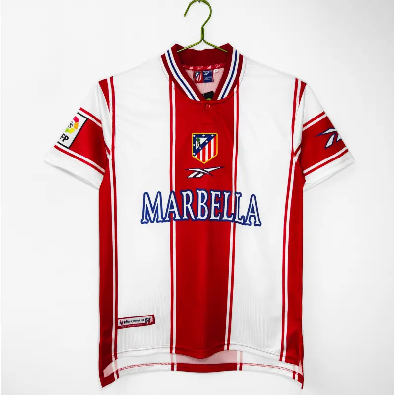 Camiseta Atletico de Madrid 1999/00 Home Retro Blanco/Rojo