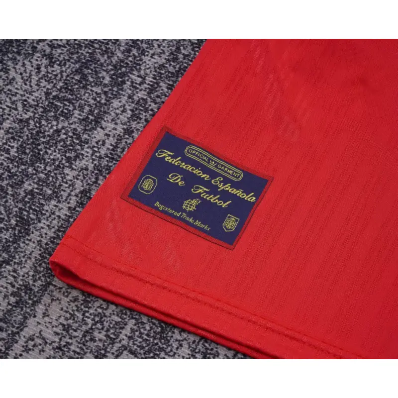 Camiseta España 1996 Home Retro Rojo/Azul Niño Kit