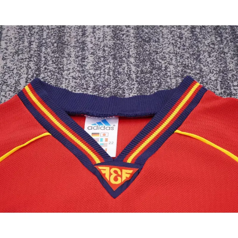 Camiseta España 1998 Home Retro Rojo Niño Kit