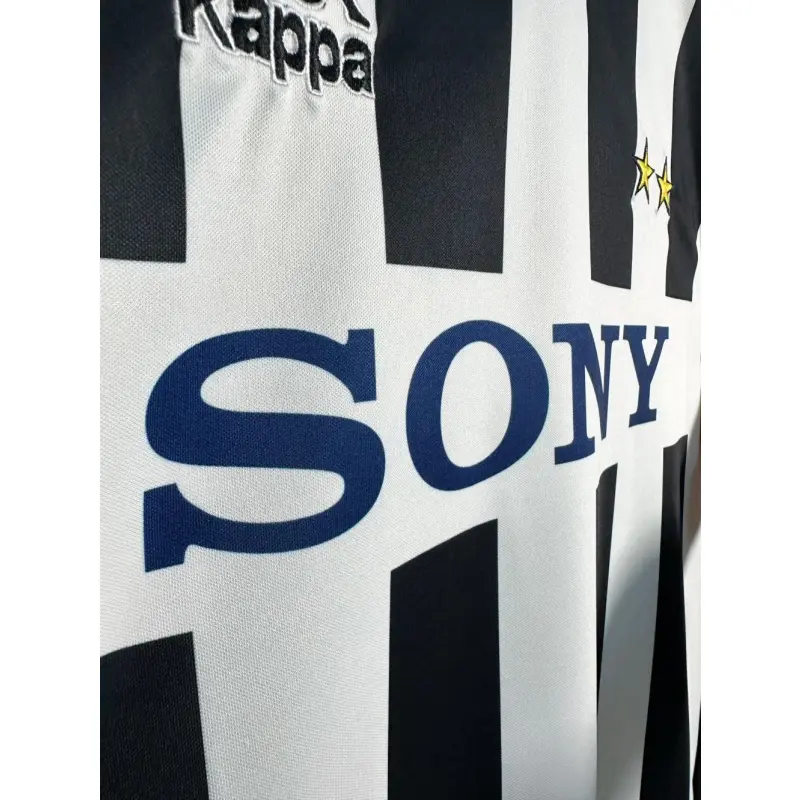 Camiseta Juventus 1995/97 Home Retro ML Blanco/Negro