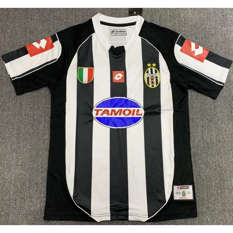 Camiseta Juventus 2002/03 Home Retro Blanco/Negro