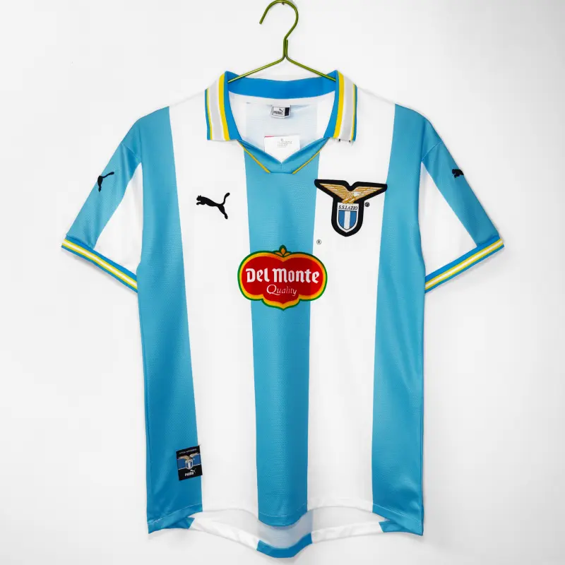 Camiseta Lazio 1999/00 Home Retro Blanco/Azul