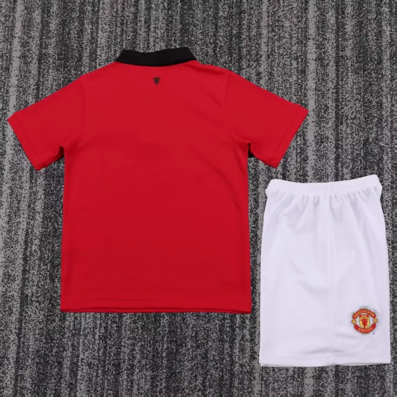 Camiseta Manchester United 2013/14 Home Retro Rojo Niño Kit