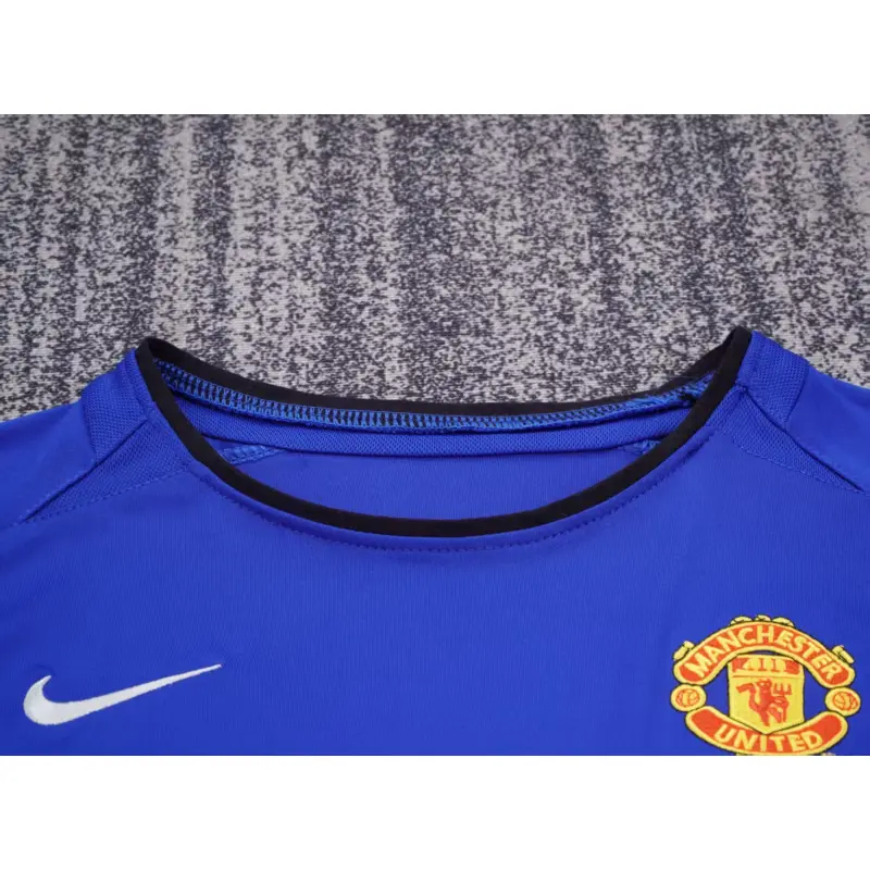 Camiseta Manchester United 2002/03 Third Retro Azul Niño Kit