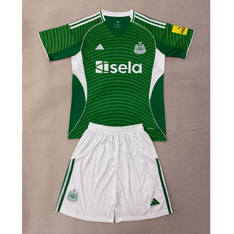 Camiseta Newcastle United 2025/2026 Away Verde Niño Kit
