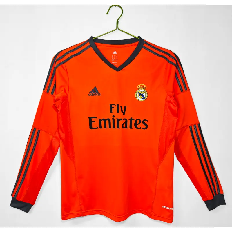 Camiseta Real Madrid 2013/14 Third Retro ML Naranja