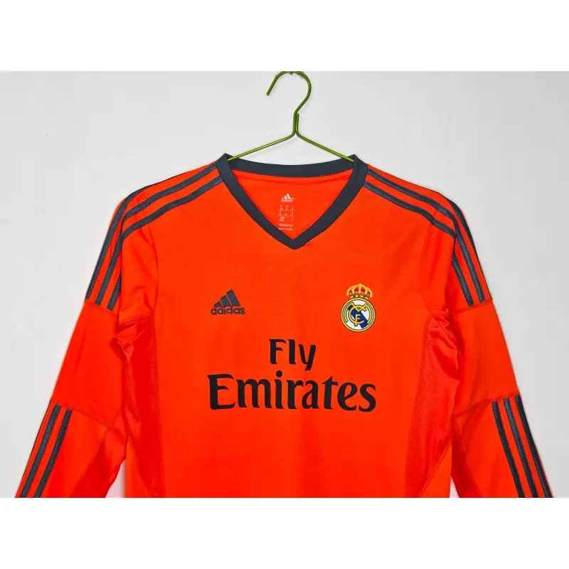 Camiseta Real Madrid 2013/14 Third Retro ML Naranja