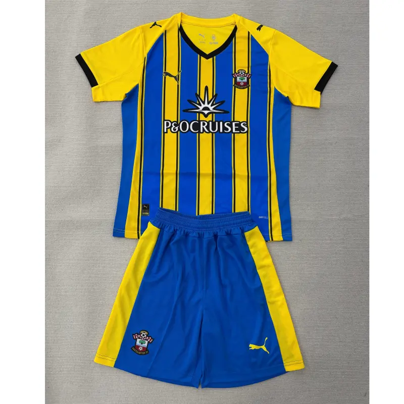 Camiseta Southampton 2025/2026 Away Amarillo/Azul Niño Kit