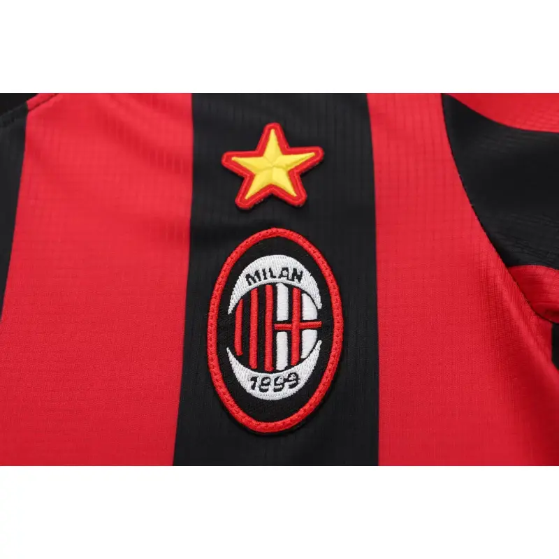 Camiseta AC Milan 1997/98 Home Retro Rojo/Negro Niño Kit