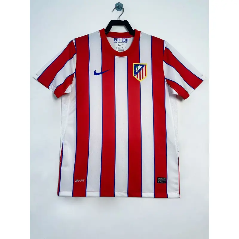 Camiseta Atlético de Madrid 2011/12 Home Retro Rojo/Blanco Edición de La Champions
