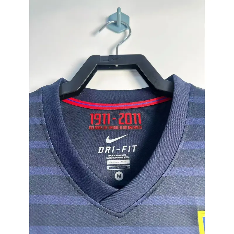 Camiseta Atlético de Madrid 2011/12 Away Retro Azul