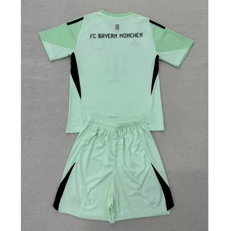 Camiseta de Portero Bayern Múnich 2025/26 Verde Niño Kit