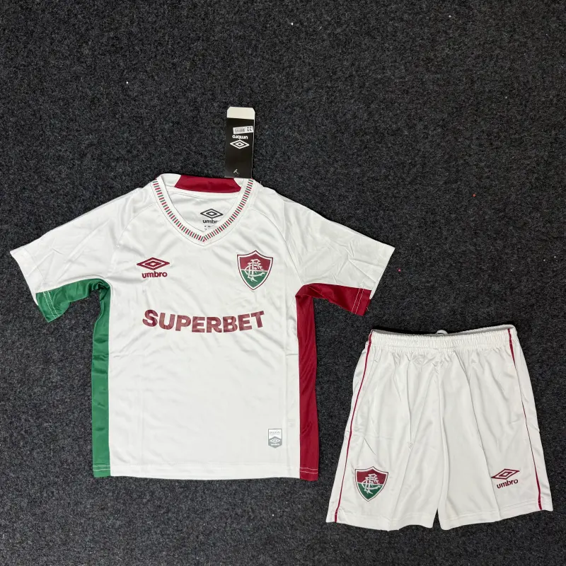 Camiseta Fluminense 2025/2026 Away Blanco Niño Kit
