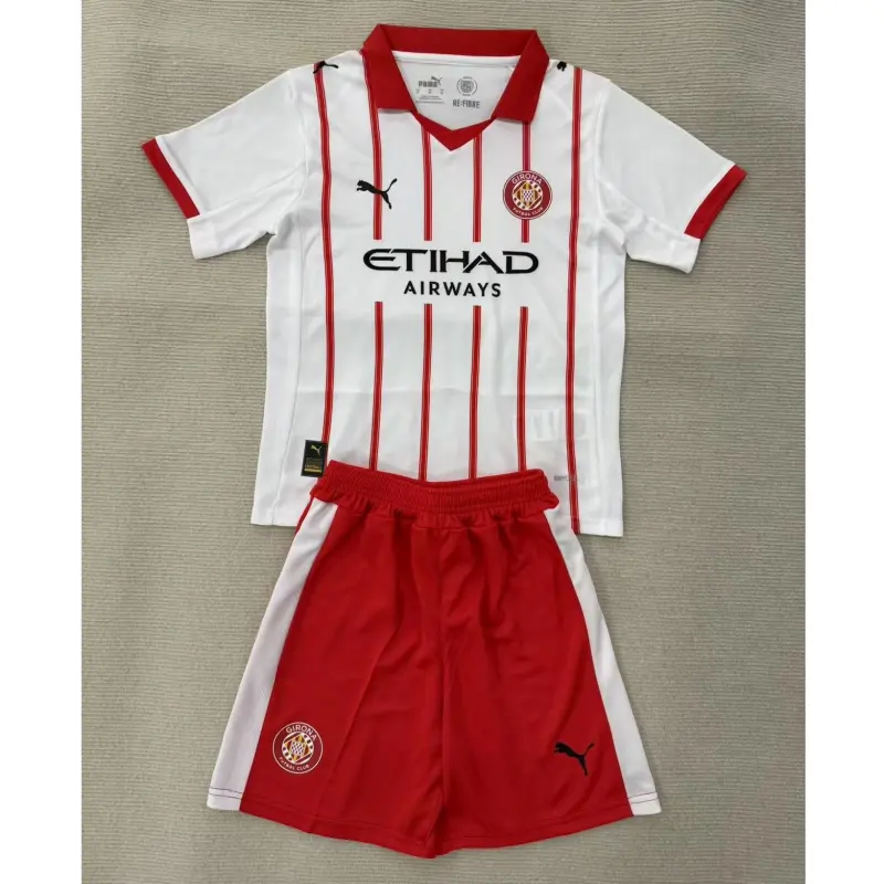 Camiseta Girona 2025/2026 Home Blanco/Rojo