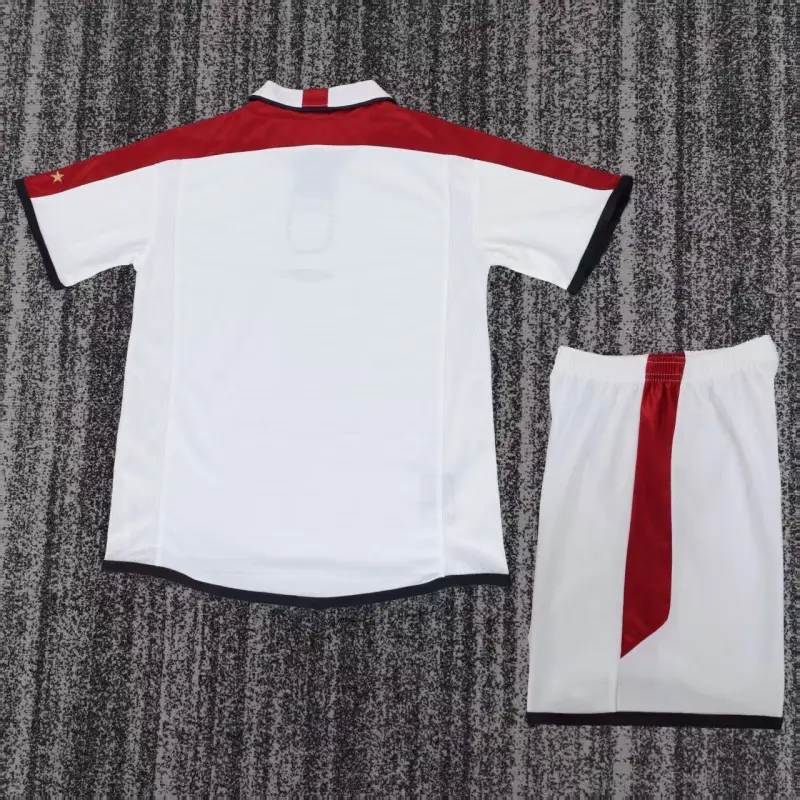 Camiseta Inglaterra 2004 Home Retro Blanco Niño Kit