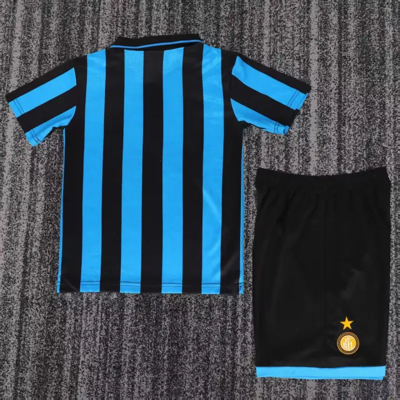 Camiseta Inter de Milan 1992/94 Home Retro Azul/Negro Niño Kit