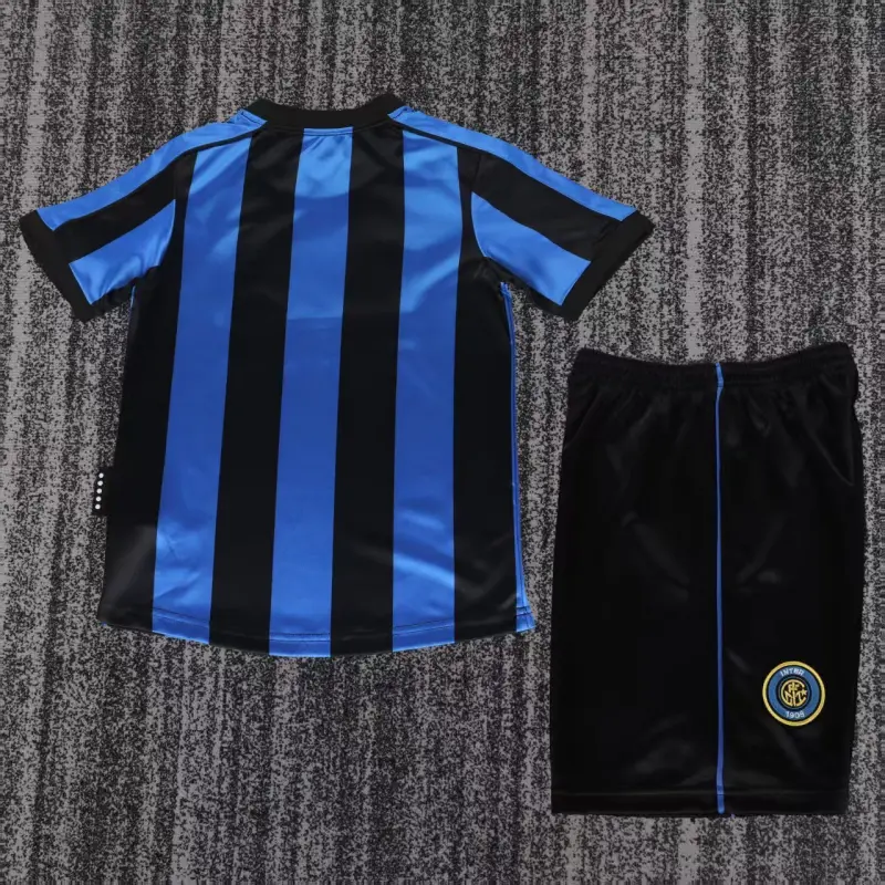 Camiseta Inter de Milan 1999/00 Home Retro Azul/Negro Niño Kit