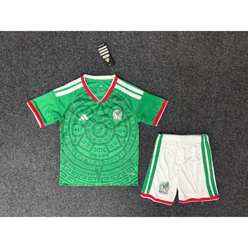 Camiseta México 2026 Home Verde Niño Kit