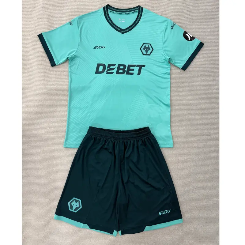 Camiseta Wolverhampton Wanderers 2025/2026 Away Verde Azulado