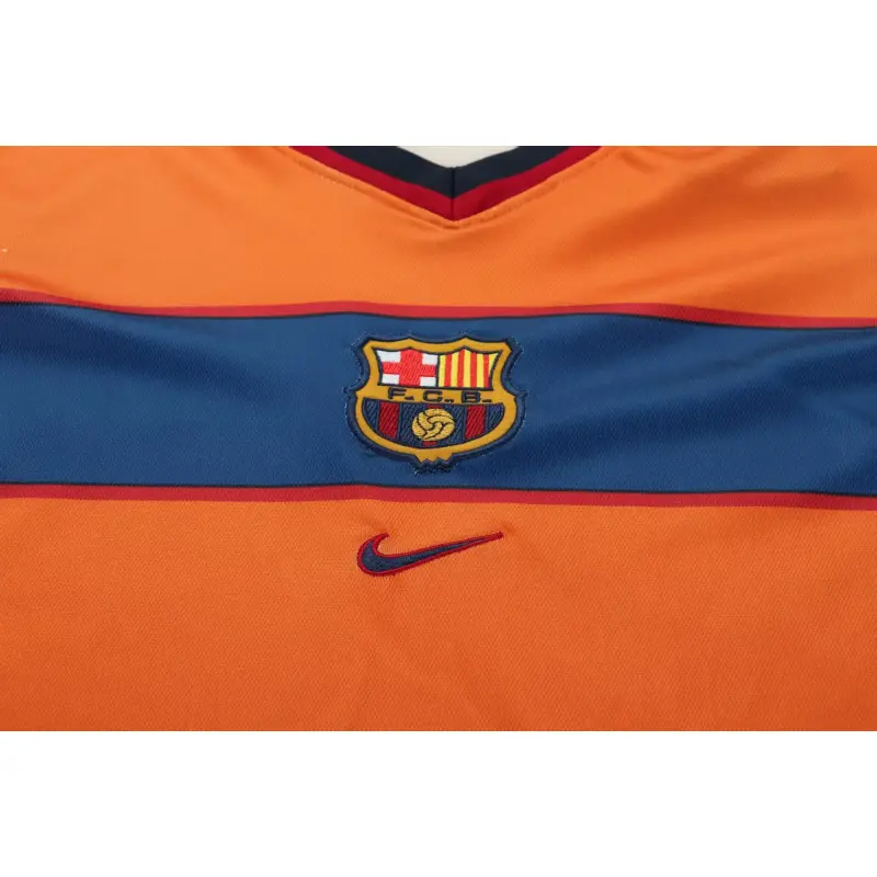 Camiseta Barcelona 1998/99 Third Retro Naranja Niño Kit