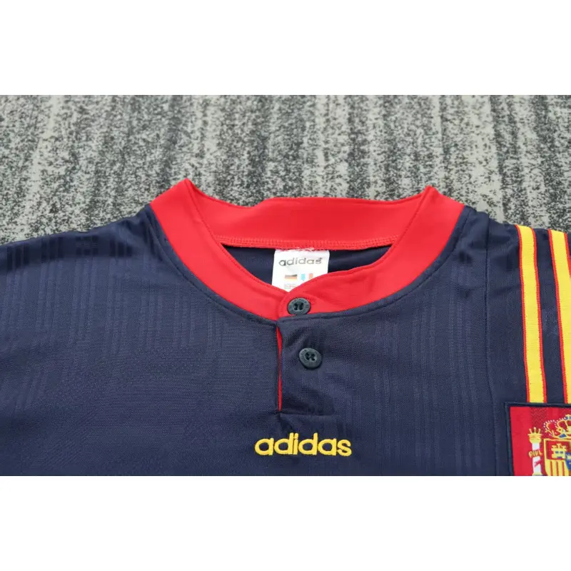 Camiseta España 1996 Away Retro Azul Niño Kit