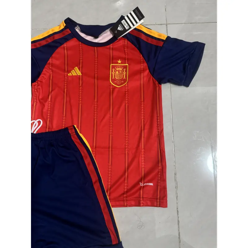 Camiseta España 2026 Home Rojo/Azul Niño Kit