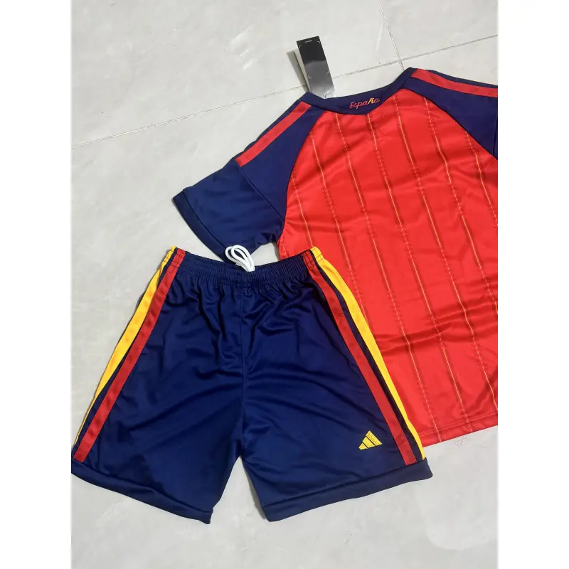 Camiseta España 2026 Home Rojo/Azul Niño Kit