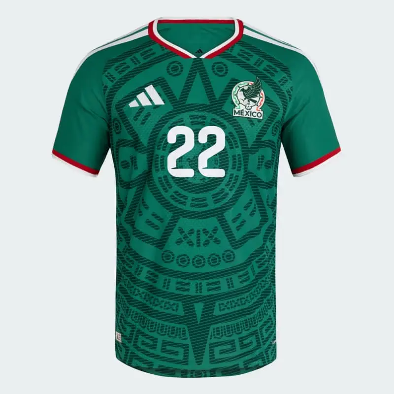 Camiseta H.Lozano 22 México 2026 Home Verde