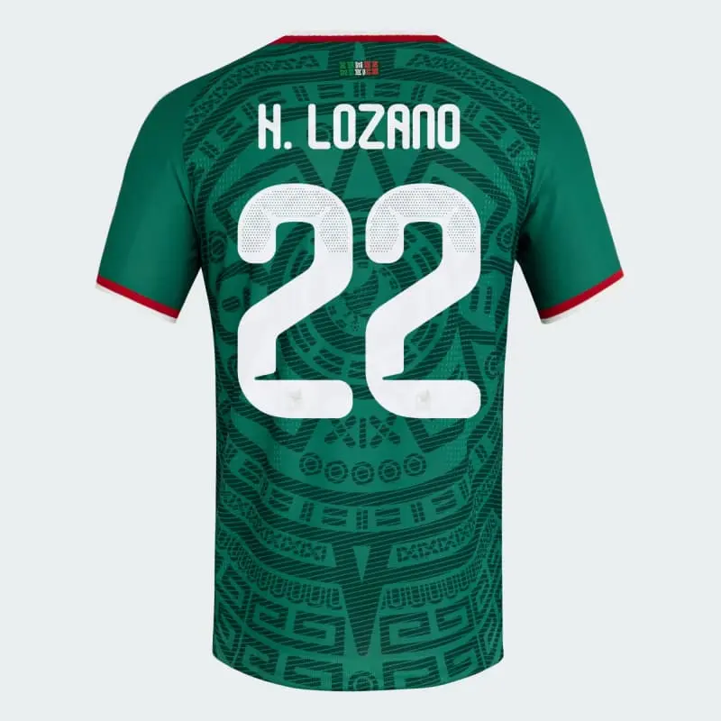 Camiseta H.Lozano 22 México 2026 Home Verde