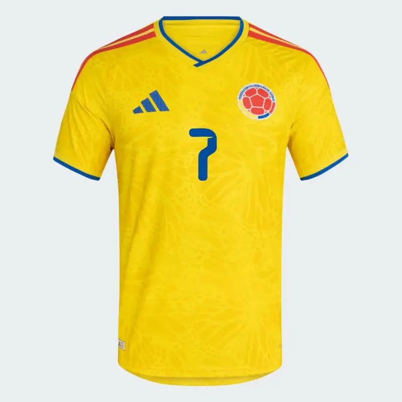 Camiseta Luis Días 7 Colombia 2026 Home Amarillo