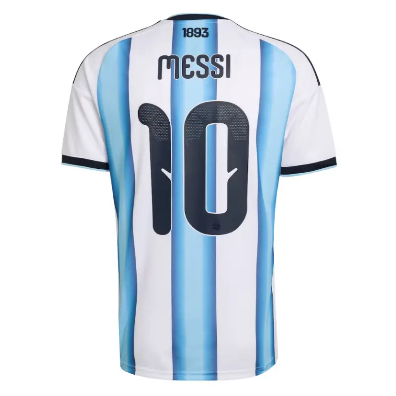 Camiseta Messi 10 Argentina 2026 Home Azul/Blanco