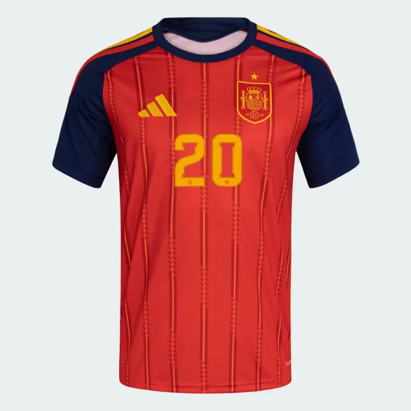Camiseta Pedri 20 España 2026 Home Rojo/Azul