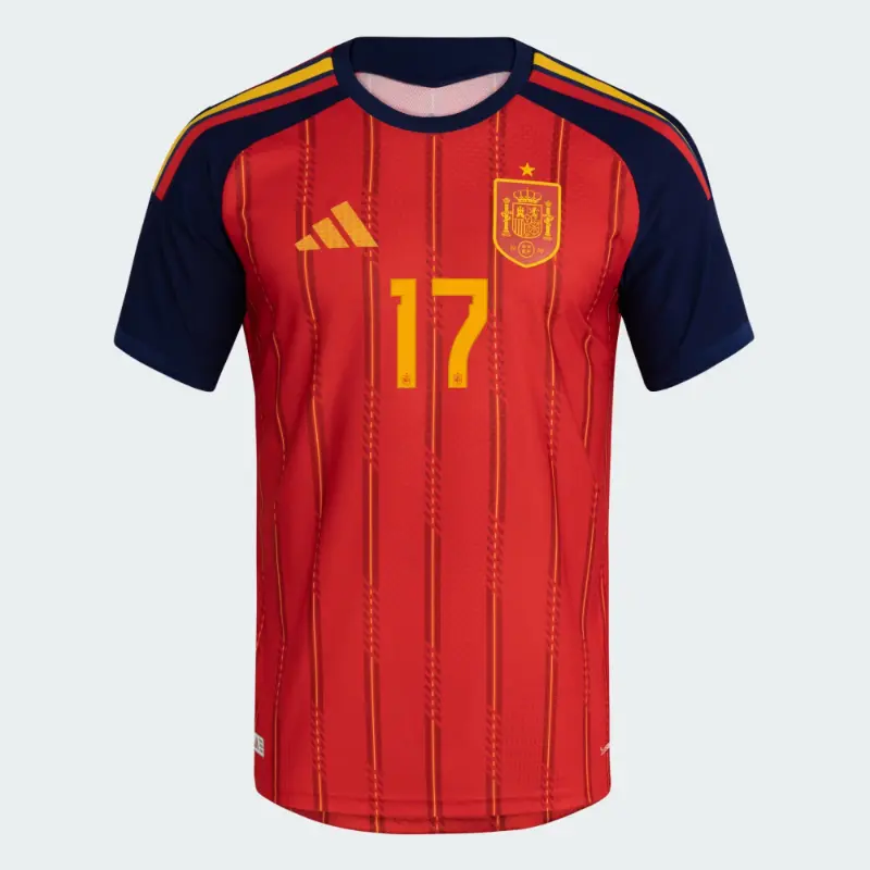 Camiseta Williams.Jr 17 España 2026 Home Rojo/Azul