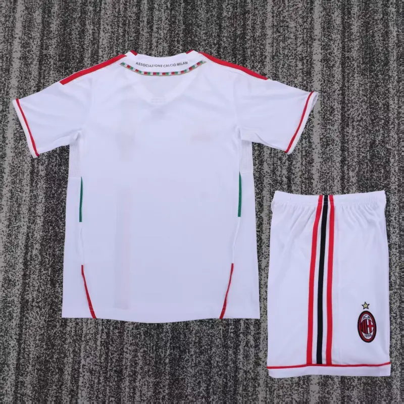 Camiseta AC Milan 2011/12 Away Retro Blanco Niño Kit