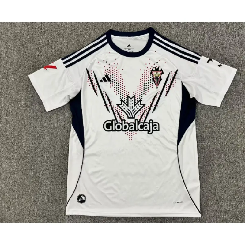 Camiseta Albacete 2025/2026 Home Blanco Con Parche La Liga