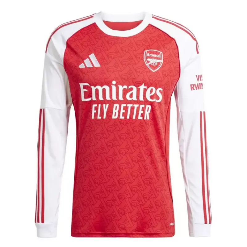 Camiseta Arsenal 2025/2026 Home ML Rojo/Blanco