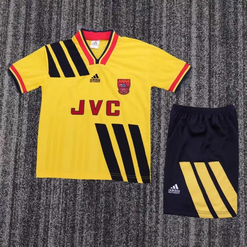 Camiseta Arsenal 1993/94 Away Retro Amarillo Niño Kit