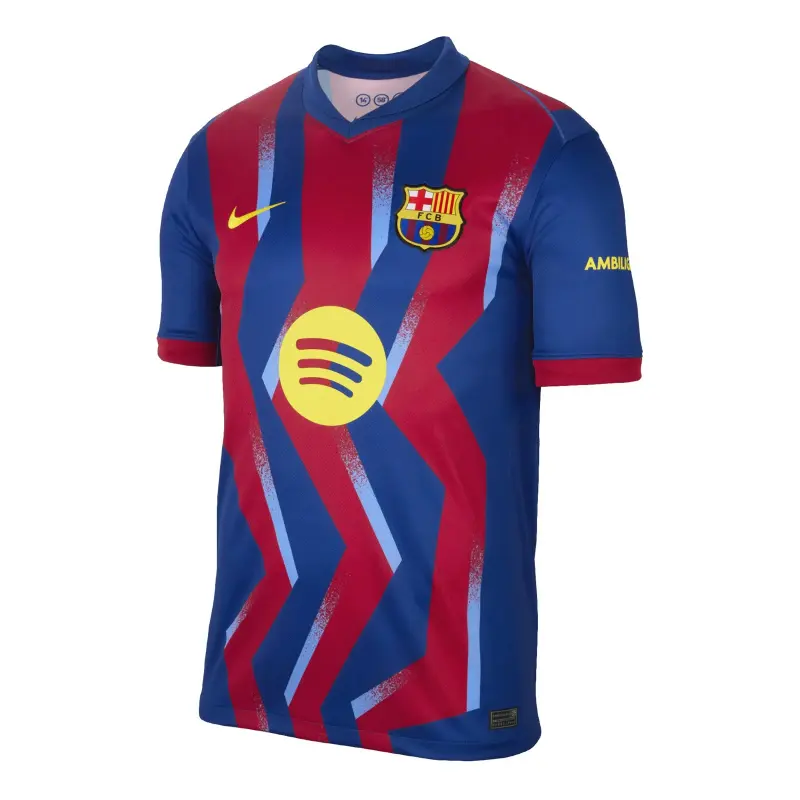 Camiseta Barcelona 2025/2026 4th Azul/Rojo