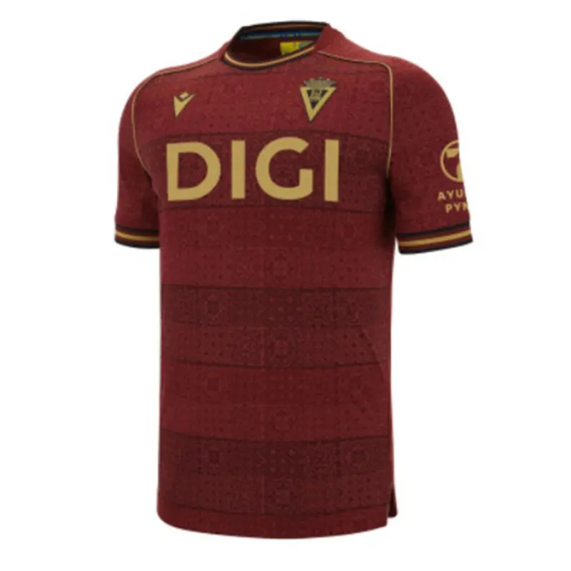 Camiseta Cadiz 2025/2026 Away Rojo Oscuro