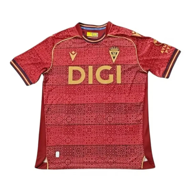 Camiseta Cadiz 2025/2026 Away Rojo Oscuro