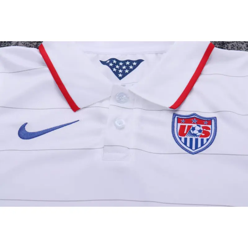 Camiseta EE.UU. 2014 Home Retro Blanco Niño Kit