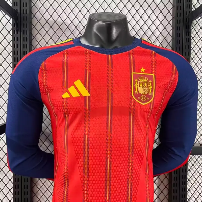 Camiseta España 2026 Home Mundial ML Rojo/Azul (EDICIÓN JUGADOR)