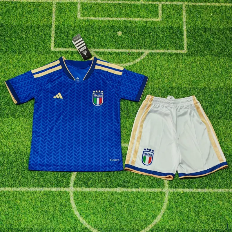 Camiseta Italia 2026 Home Mundial Azul Niño Kit