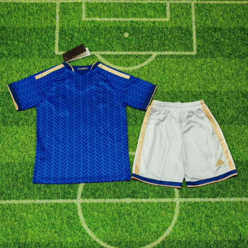 Camiseta Italia 2026 Home Mundial Azul Niño Kit