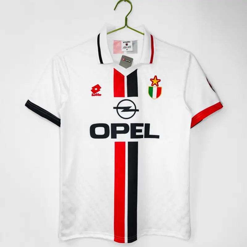 Camiseta AC Milan 1996/97 Away Retro Blanco