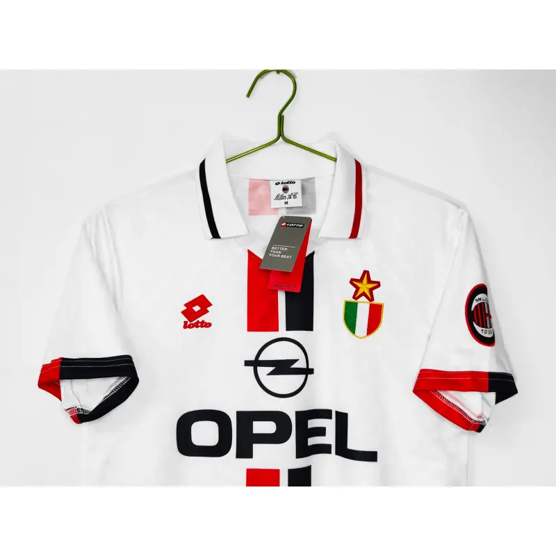 Camiseta AC Milan 1996/97 Away Retro Blanco